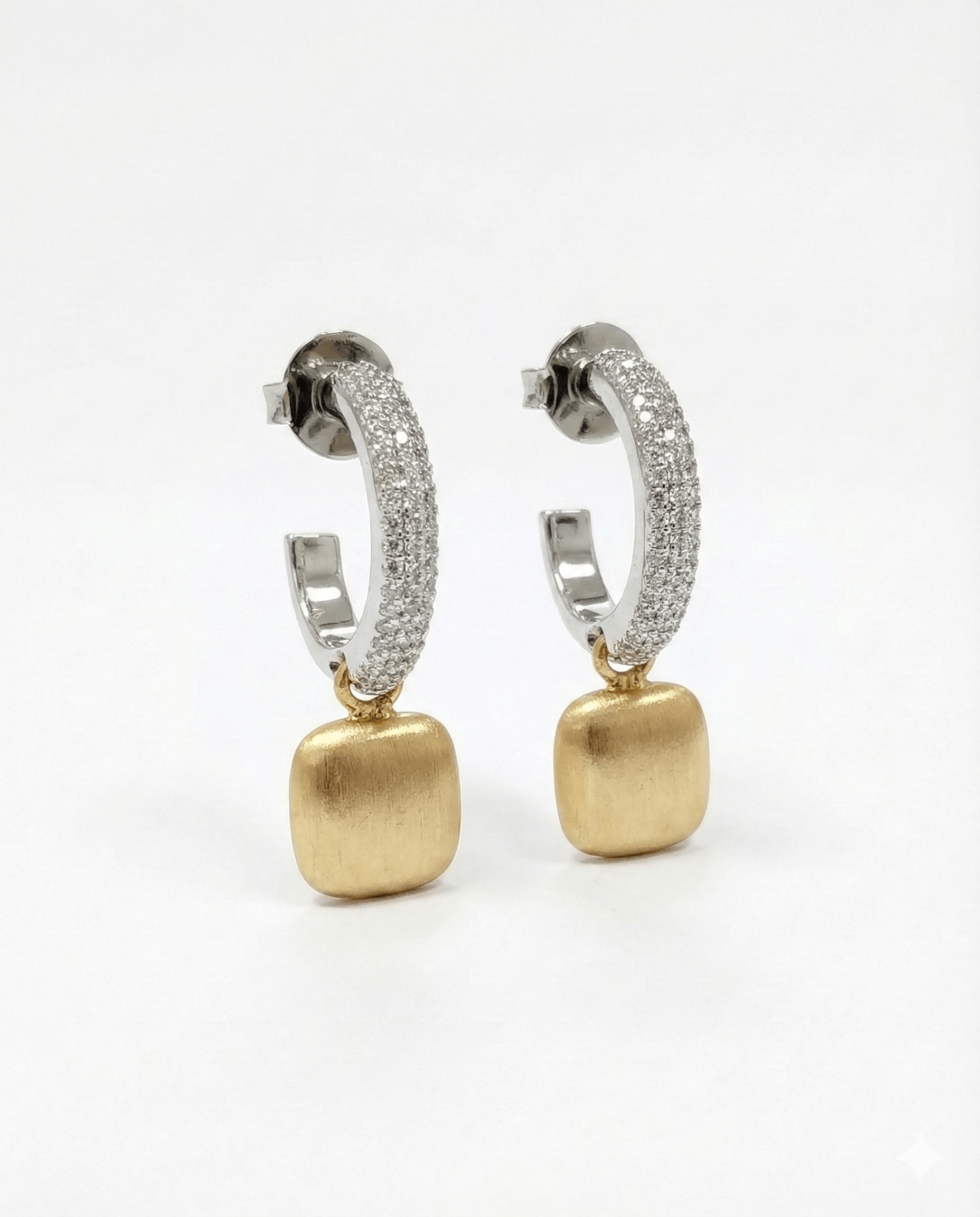 Elegant dangling hoop earrings