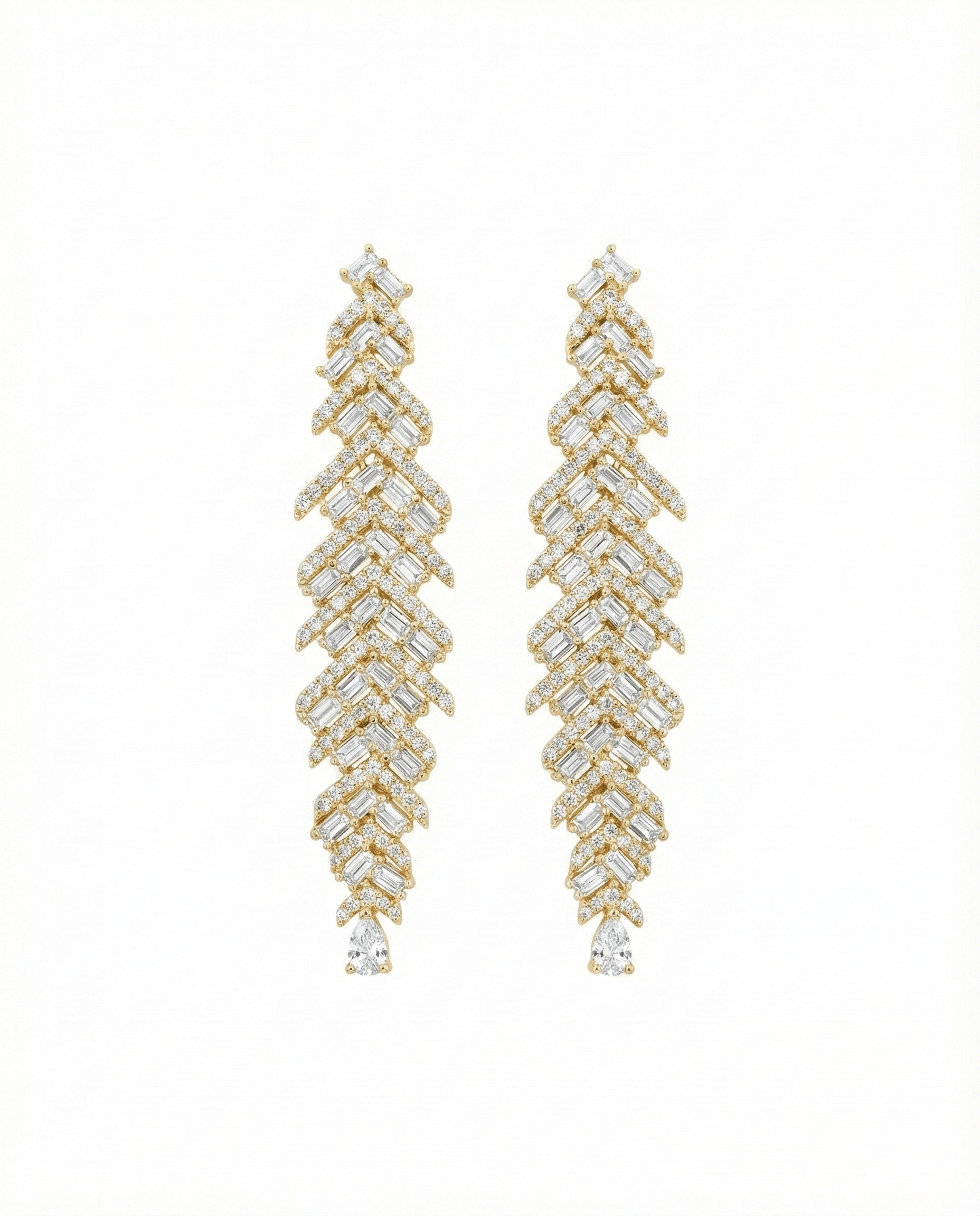 Crystal Cascade Drop Earrings