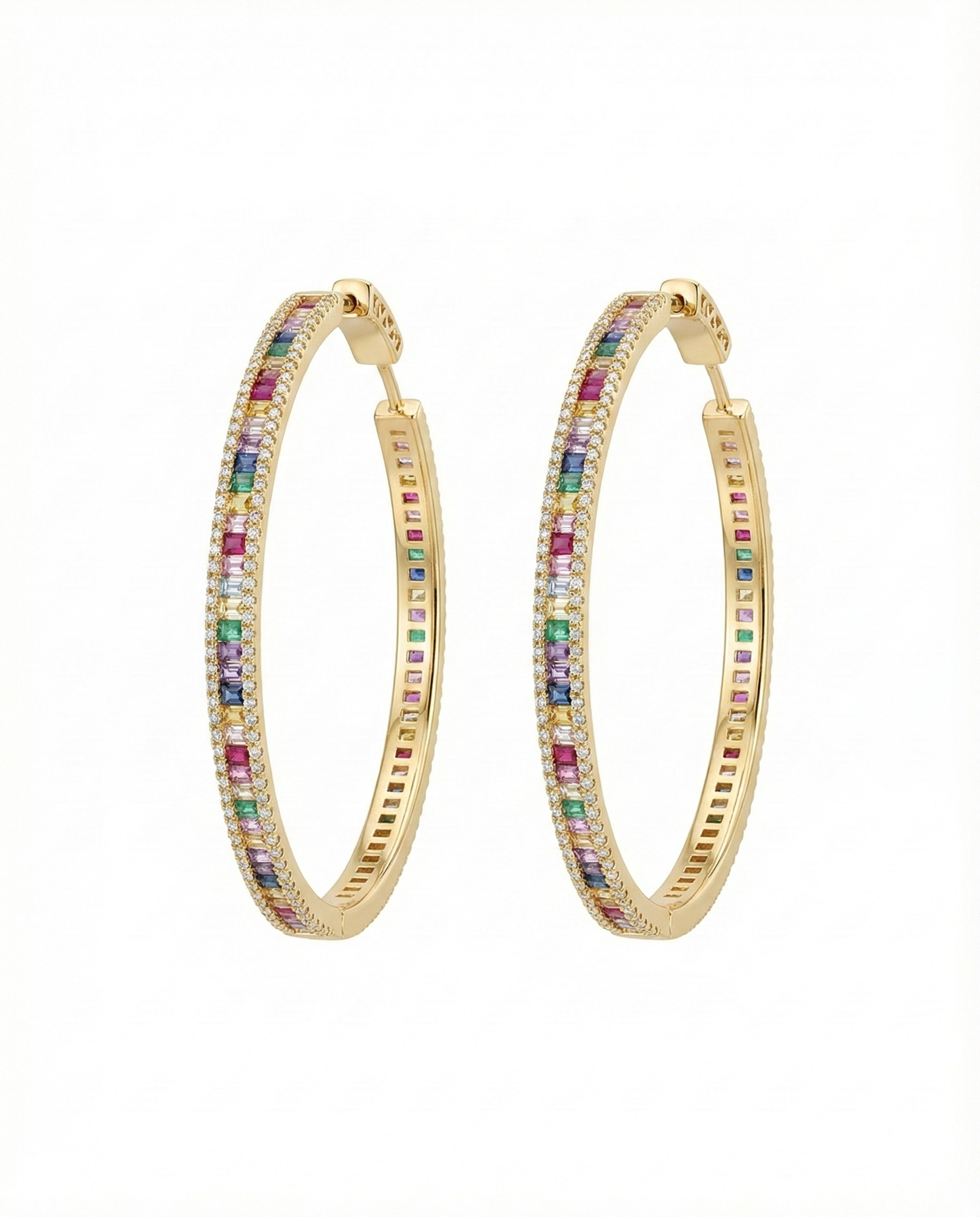 Multicolor Hoop Earrings